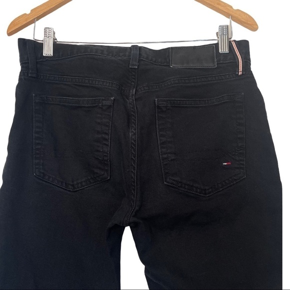Tommy Hilfiger Men’s 31x30” Black Dark Wash Skinny Denim Jeans - Picture 2 of 11